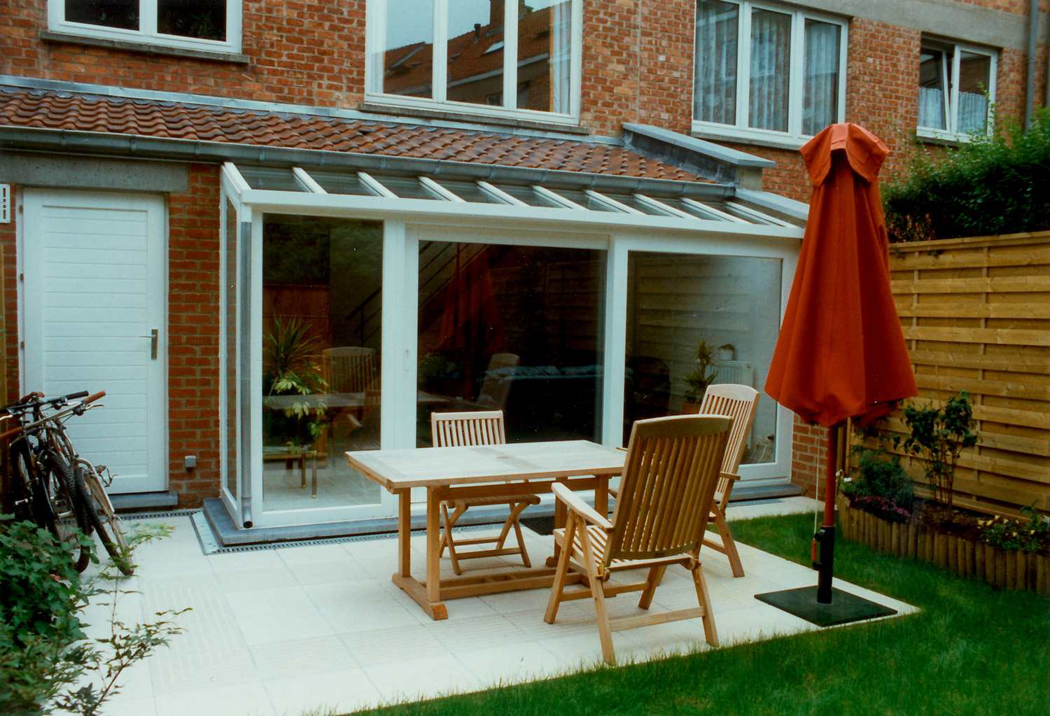 Extension véranda ouverte sur le jardin